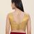 Women's tissue padded back open sleeveless saree blouse