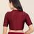 Women's tafeta silk padded front open elbow sleeves saree blouse