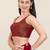 Women's tissue padded back open sleeveless saree blouse
