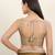 Women's tissue padded back open sleeveless saree blouse