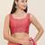 Women's tissue padded back open sleeveless saree blouse
