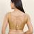 Women's brocade padded back open sleeveless saree blouse