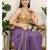 Women's brocade padded back open sleeveless saree blouse