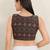 Women's cotton padded front open sleeveless saree blouse