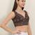 Women's cotton padded front open sleeveless saree blouse