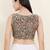 Women's cotton padded front open sleeveless saree blouse