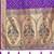 women's purple patola silk blend saree with zari border & blouse piece