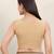 Women's cotton padded front open sleeveless saree blouse