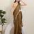 Women's cotton padded front open sleeveless saree blouse
