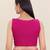 Women's cotton padded front open sleeveless saree blouse