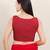 Women's cotton padded front open sleeveless saree blouse