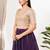 Women's brocade padded back open elbow sleeves saree blouse