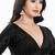 Women's silk padded back open elbow sleeves saree blouse