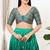 Women's brocade padded back open elbow sleeves saree blouse