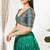 Women's brocade padded back open elbow sleeves saree blouse