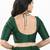 Women's brocade padded back open elbow sleeves saree blouse