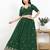 Women's brocade padded back open elbow sleeves saree blouse