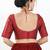 Women's brocade padded back open elbow sleeves saree blouse
