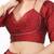 Women's brocade padded back open elbow sleeves saree blouse