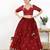 Women's brocade padded back open elbow sleeves saree blouse