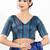 Women's brocade padded back open elbow sleeves saree blouse