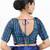 Women's brocade padded back open elbow sleeves saree blouse