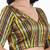 Women's brocade padded back open elbow sleeves saree blouse