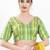 Women's brocade padded back open elbow sleeves saree blouse