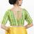 Women's brocade padded back open elbow sleeves saree blouse