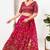 Women's brocade padded back open elbow sleeves saree blouse
