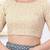 Women's shifli padded back open elbow sleeves saree blouse
