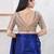 Women's shifli padded back open elbow sleeves saree blouse