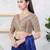 Women's shifli padded back open elbow sleeves saree blouse