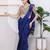 Women's shifli padded back open elbow sleeves saree blouse