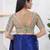 Women's shifli padded back open elbow sleeves saree blouse