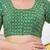 Women's art silk padded front open elbow sleeves saree blouse