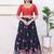 Women's tissue padded front open elbow sleeves saree blouse
