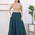 Women's brocade padded front open elbow sleeves saree blouse