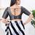 Women's tissue padded back open elbow sleeves saree blouse