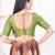 Women's tissue padded back open elbow sleeves saree blouse