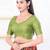 Women's tissue padded back open elbow sleeves saree blouse