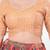 Women's tissue padded back open elbow sleeves saree blouse