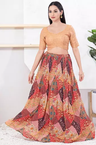 Women's tissue padded back open elbow sleeves saree blouse