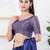 Women's tissue padded back open elbow sleeves saree blouse