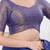 Women's tissue padded back open elbow sleeves saree blouse