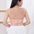 Women's shifli padded back open sleeveless saree blouse
