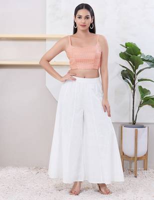 Women's shifli padded back open sleeveless saree blouse 5