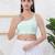 Women's shifli padded back open sleeveless saree blouse