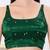 Women's gajii silk padded back open sleeveless saree blouse