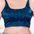 Women's gajii silk padded back open sleeveless saree blouse